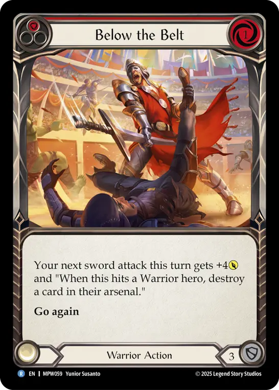 Below the Belt card image, pitch 1