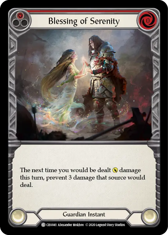 Blessing of Serenity card image, pitch 1