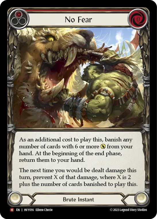 No Fear card image, pitch 1