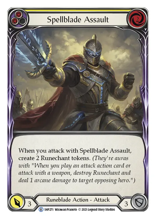 Spellblade Assault card image, pitch 2