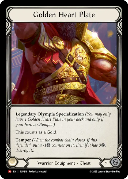 Golden Heart Plate card image