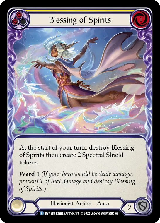 Blessing of Spirits card image, pitch 2