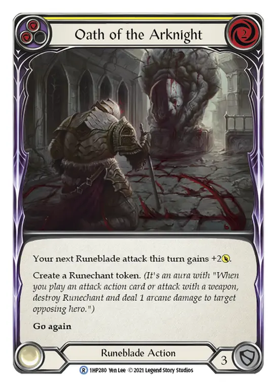Oath of the Arknight card image, pitch 2