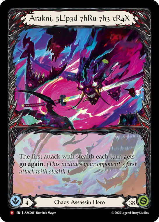 Arakni, 5L!p3d 7hRu 7h3 cR4X card image