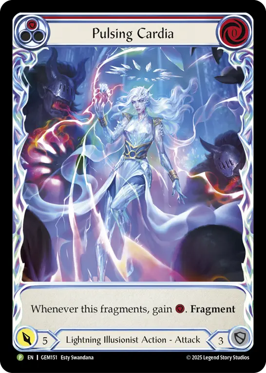 Pulsing Cardia card image, pitch 1