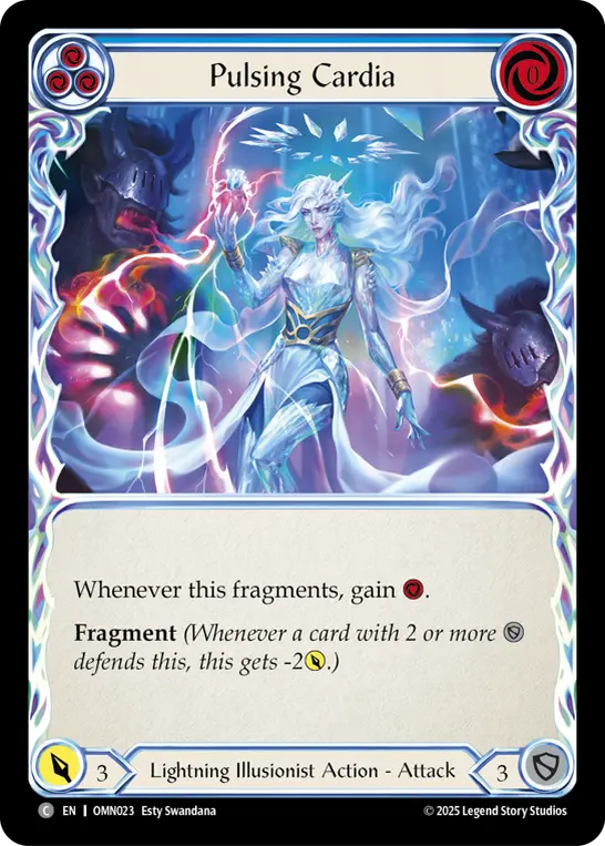Pulsing Cardia card image, pitch 3