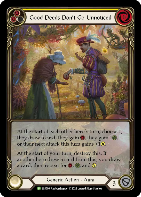 Good Deeds Don't Go Unnoticed card image, pitch 2
