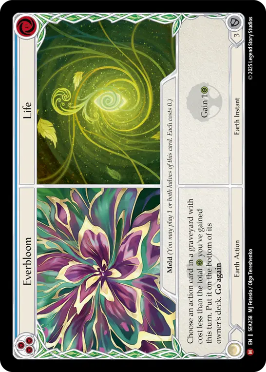 Everbloom // Life card image, pitch 3