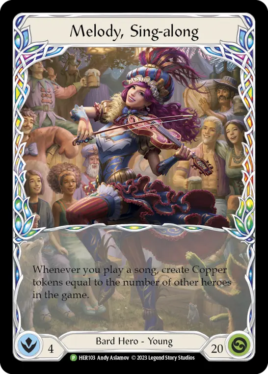 Melody, Sing-along card image