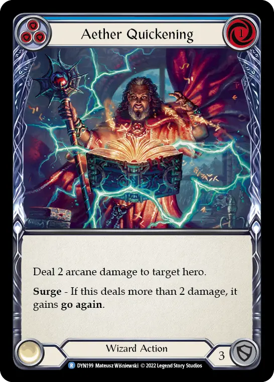Aether Quickening card image, pitch 3