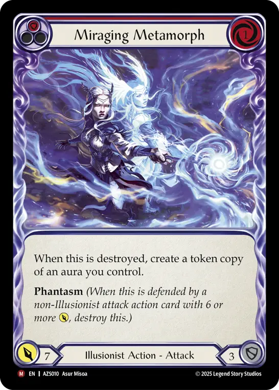 Miraging Metamorph card image, pitch 1