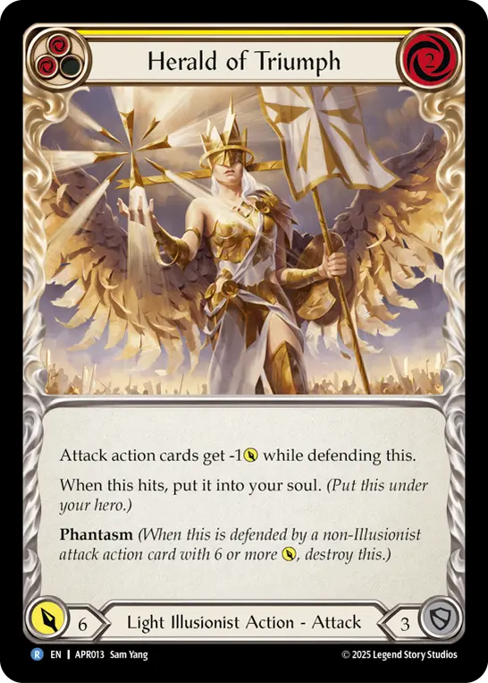 Herald of Triumph card image, pitch 2