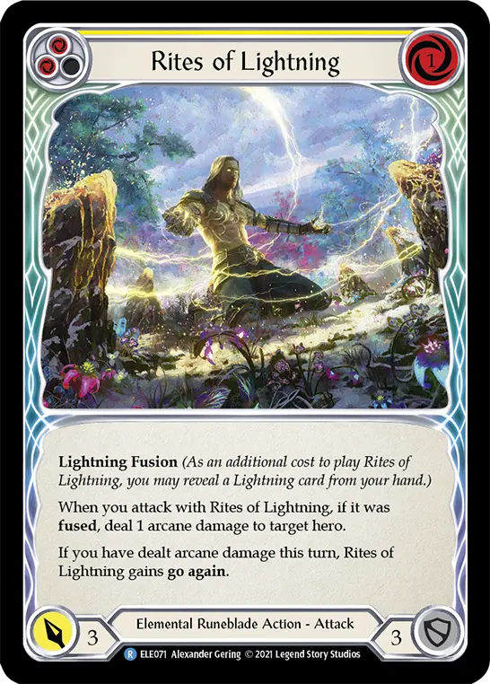 Rites of Lightning card image, pitch 2