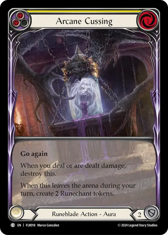 Arcane Cussing card image, pitch 2