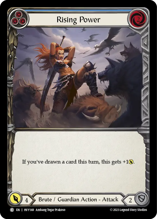 Rising Power card image, pitch 3