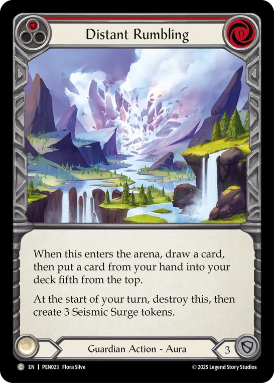 Distant Rumbling card image, pitch 1