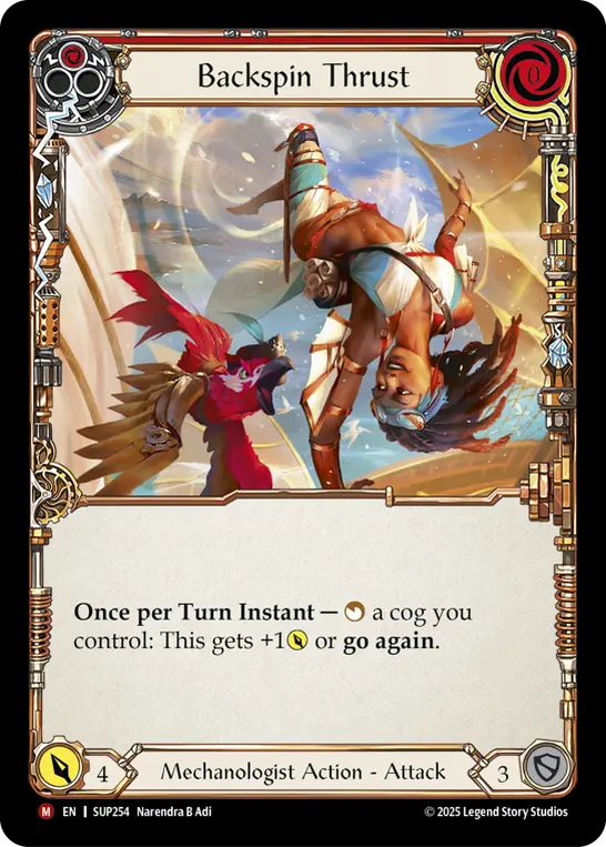 Backspin Thrust card image, pitch 1