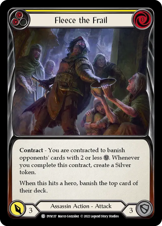 Fleece the Frail card image, pitch 2
