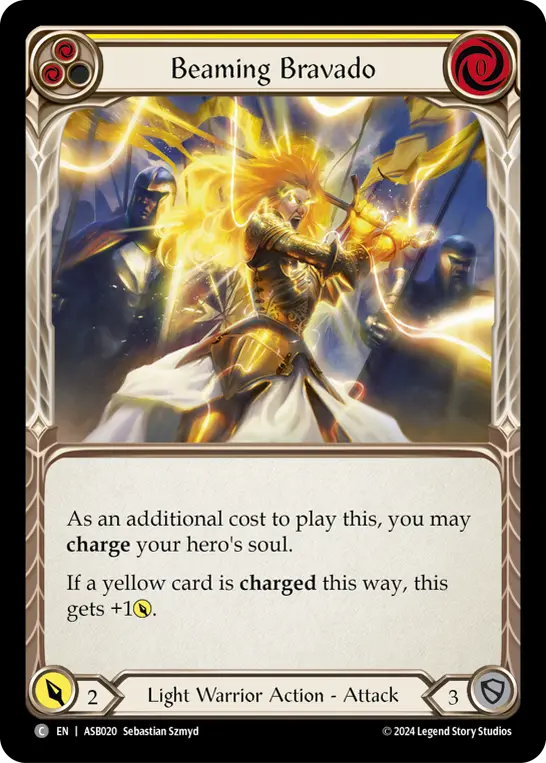 Beaming Bravado card image, pitch 2