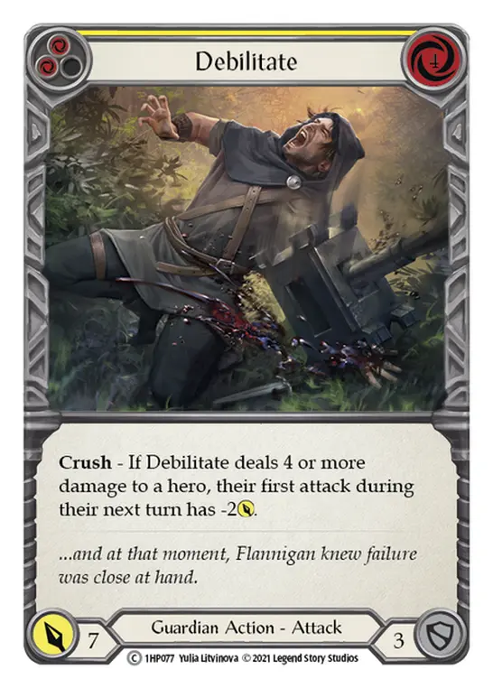 Debilitate card image, pitch 2