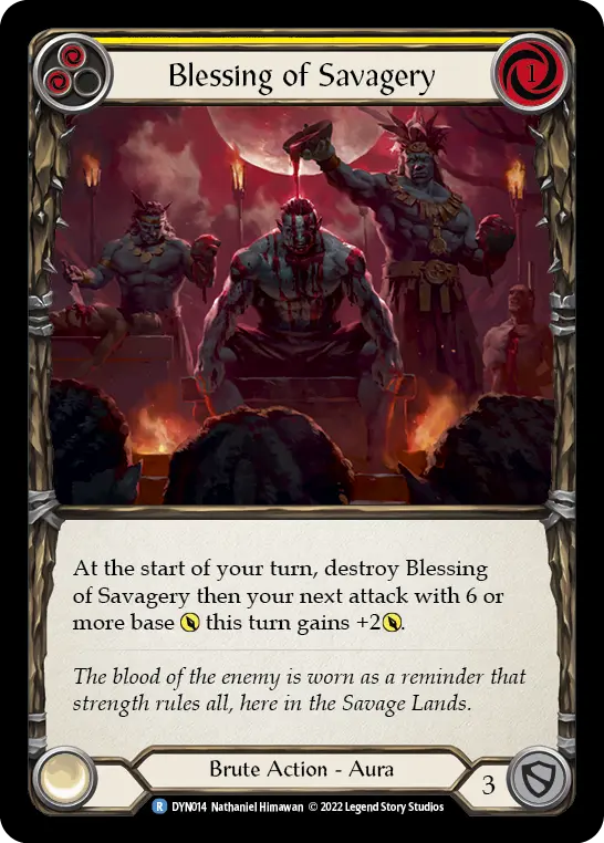 Blessing of Savagery card image, pitch 2