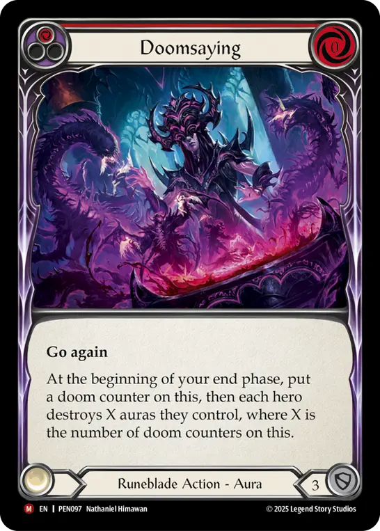 Doomsaying card image, pitch 1