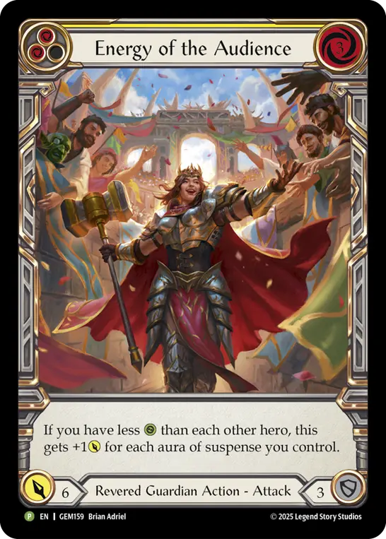 Energy of the Audience card image, pitch 2