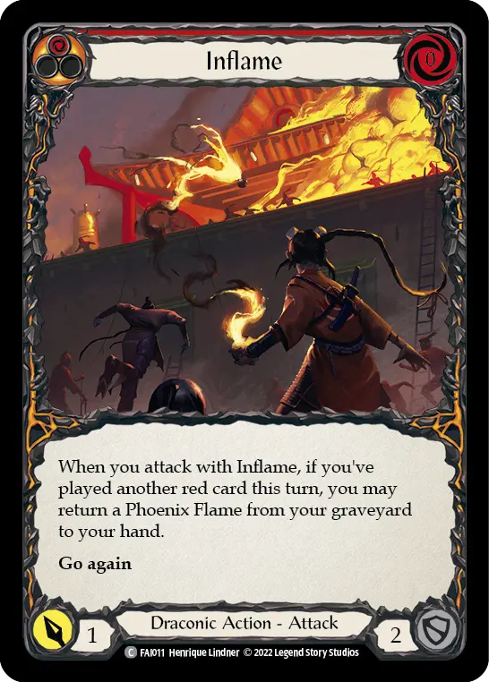 Inflame card image, pitch 1