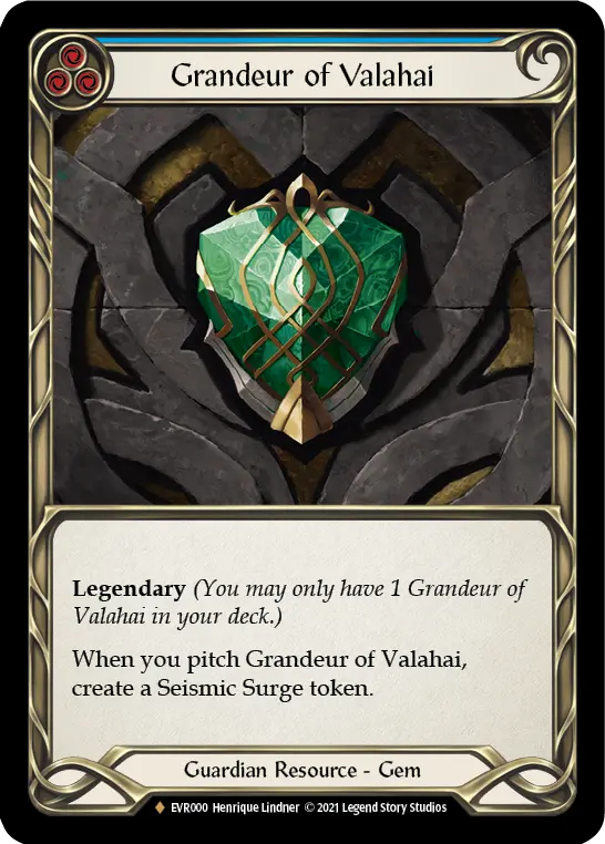 Grandeur of Valahai card image, pitch 3