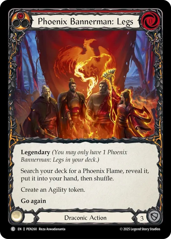 Phoenix Bannerman: Legs card image, pitch 1