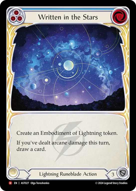 Written in the Stars card image, pitch 3