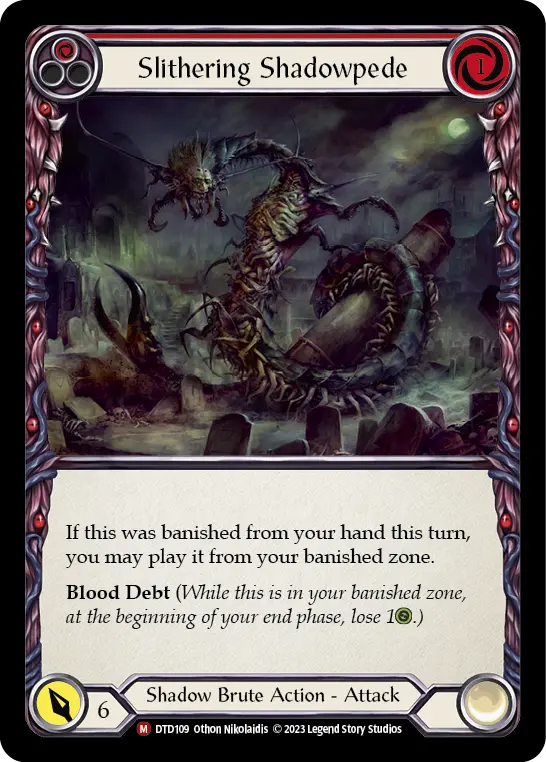 Slithering Shadowpede card image, pitch 1