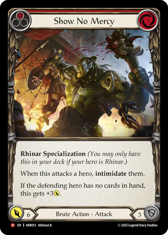 Show No Mercy card image, pitch 1