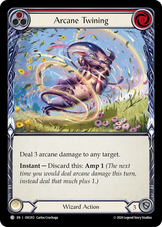 Arcane Twining card image, pitch 1