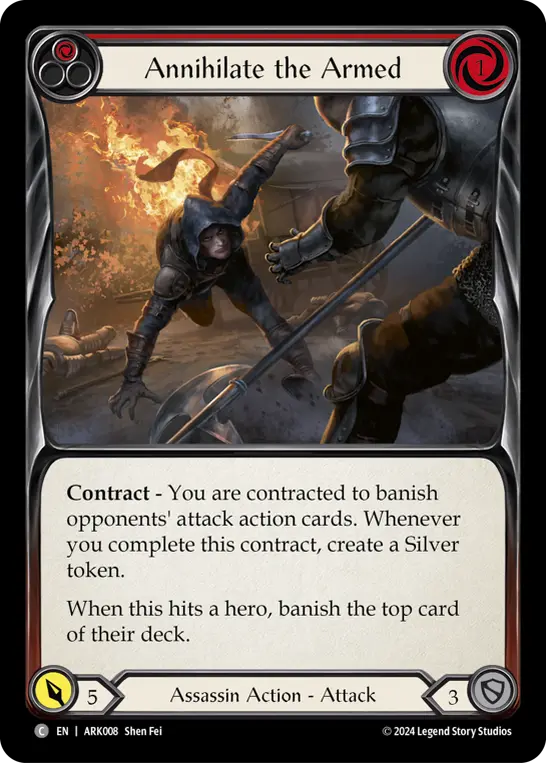 Annihilate the Armed card image, pitch 1