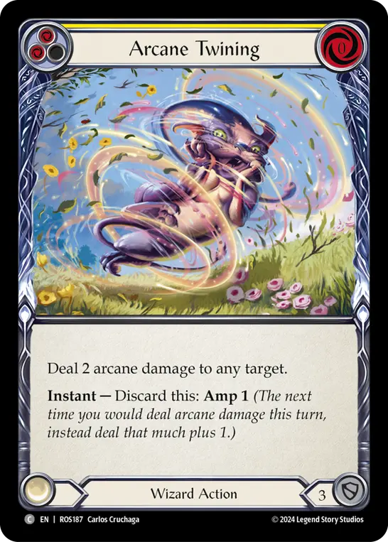 Arcane Twining card image, pitch 2