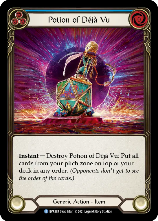 Potion of Déjà Vu card image, pitch 3