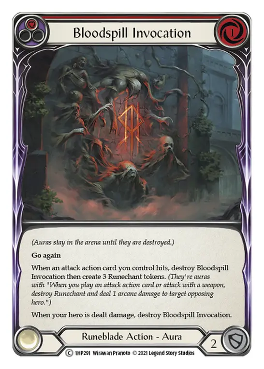 Bloodspill Invocation card image, pitch 1