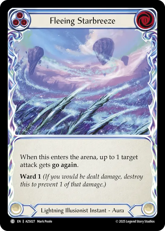 Fleeing Starbreeze card image, pitch 3