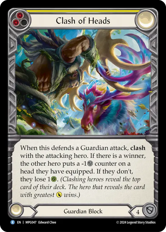 Clash of Heads card image, pitch 2