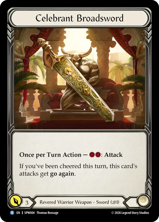 Celebrant Broadsword card image