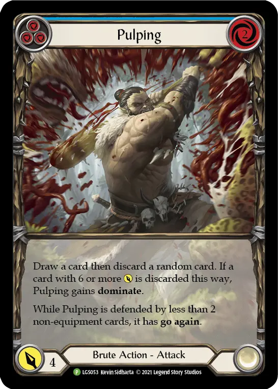 Pulping card image, pitch 3