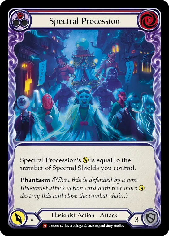 Spectral Procession card image, pitch 1