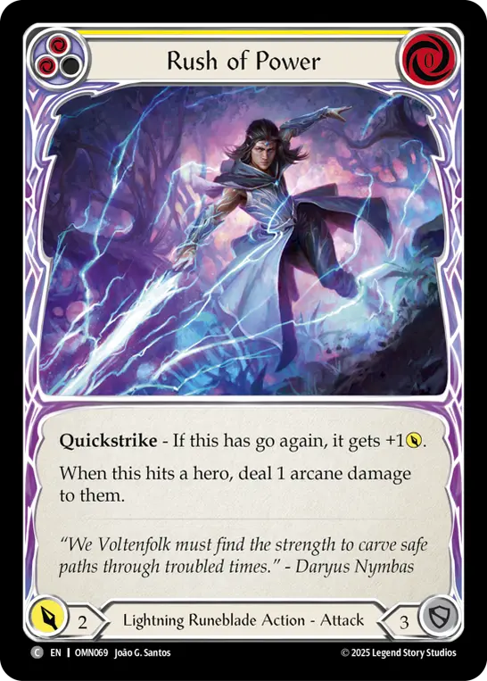 Rush of Power card image, pitch 2