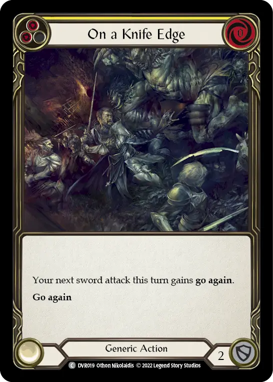 On a Knife Edge card image, pitch 2