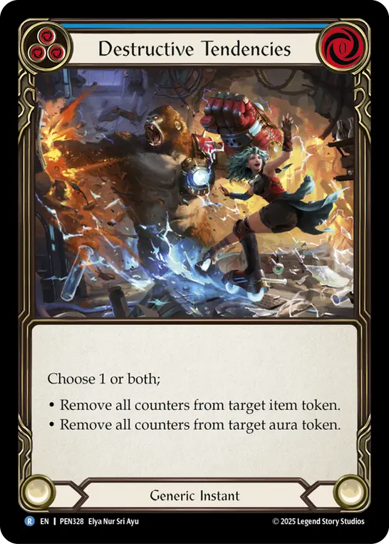 Destructive Tendencies card image, pitch 3