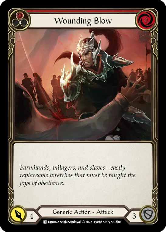 Wounding Blow card image, pitch 1