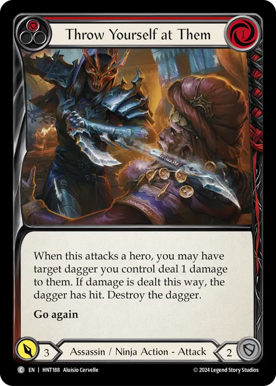 Throw Yourself at Them card image, pitch 1
