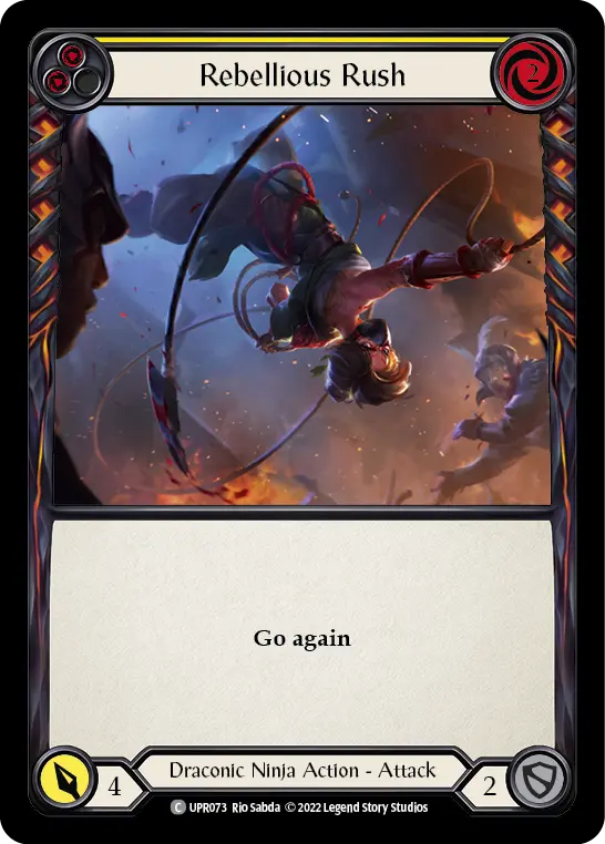 Rebellious Rush card image, pitch 2