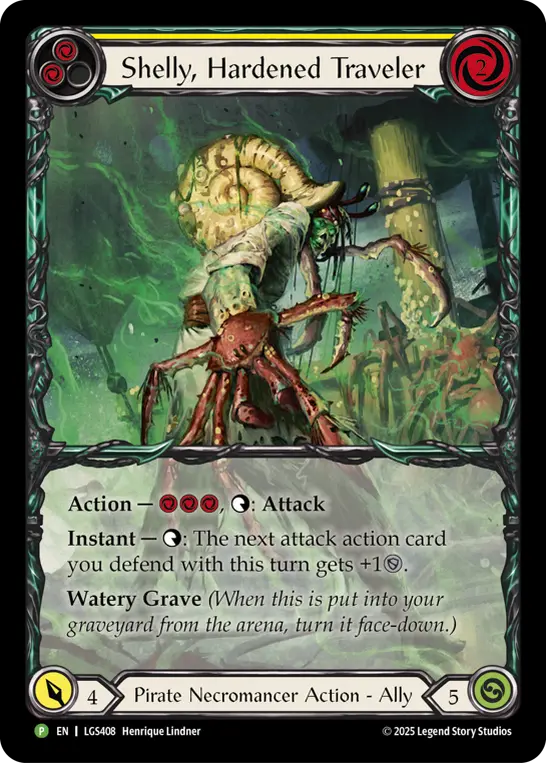 Shelly, Hardened Traveler card image, pitch 2